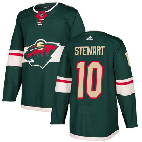 Adidas Wild #10 Chris Stewart Green Home Authentic Stitched Youth NHL Jersey - Click Image to Close